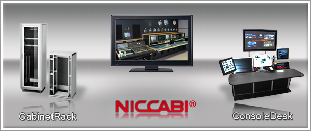 NICCABI キャビネットラック コンソールデスク システム