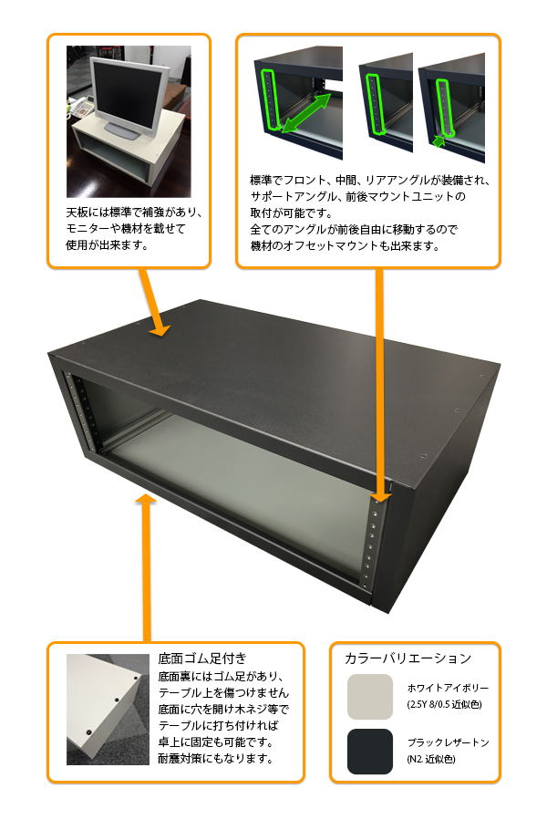 デスクトップキャビネット 特徴