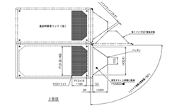 ドドアー中腹より緩やかなテーパーでダクト