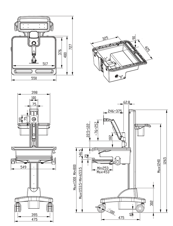 医療用移動式カート MEDICAL CART